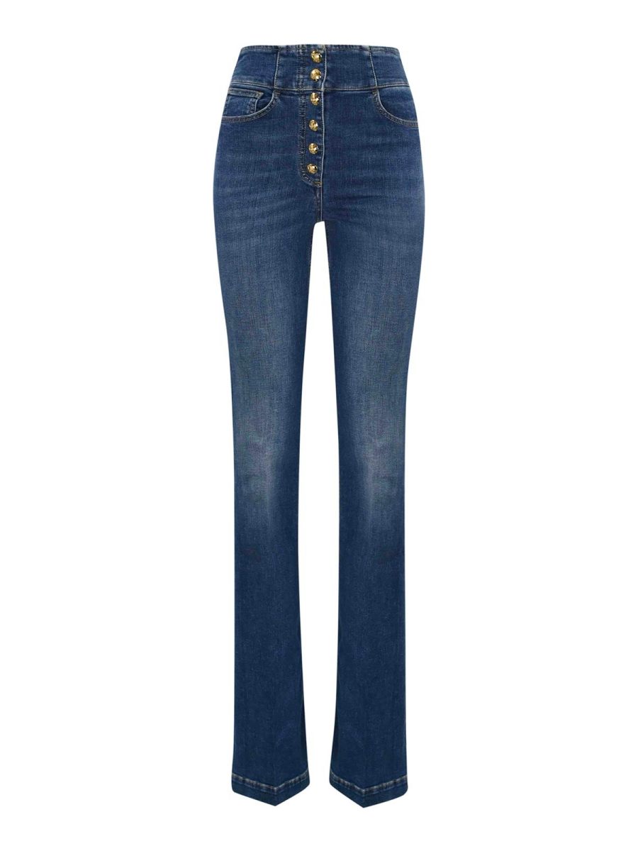 Elisabetta Franchi Jean Bootcut - Délavé