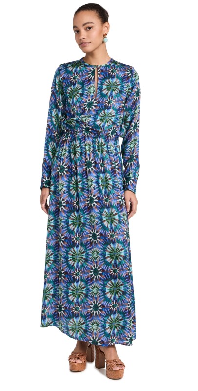 Chufy Layla Maxi Dress Fractal Green