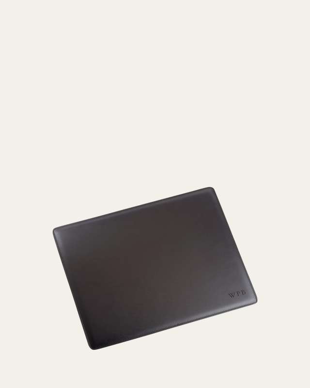 Personalized Leather Desk Pad, 17" x 14"