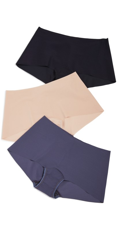 Hanky Panky Breathe Boyshorts 3 Pack Black/Taupe/Granite