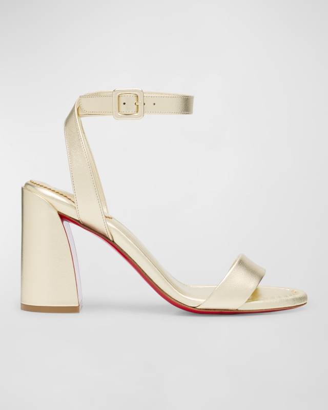 Miss Sabina Metallic Red Sole Sandals