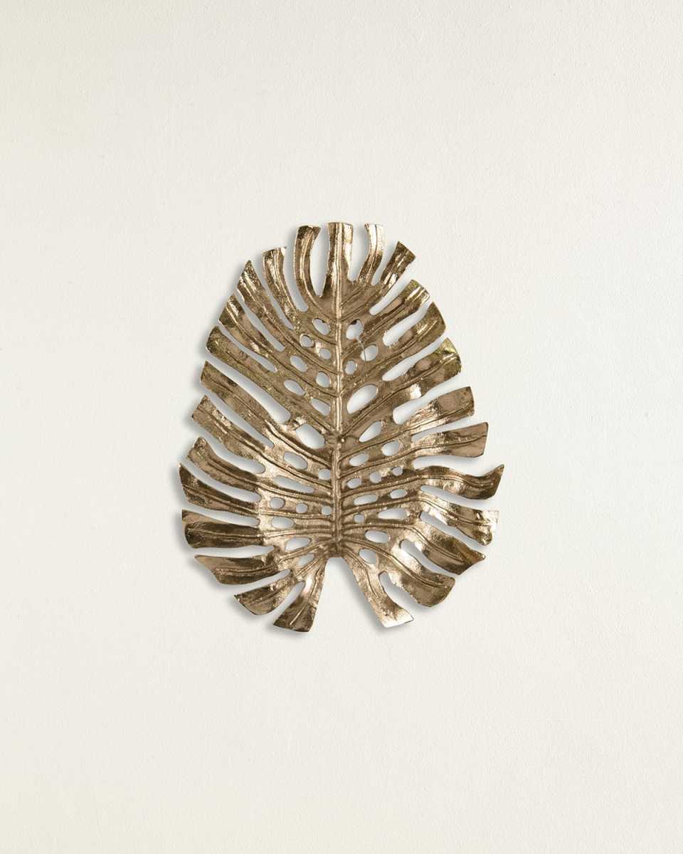 Gilded Palm Leaf Sculpture III
