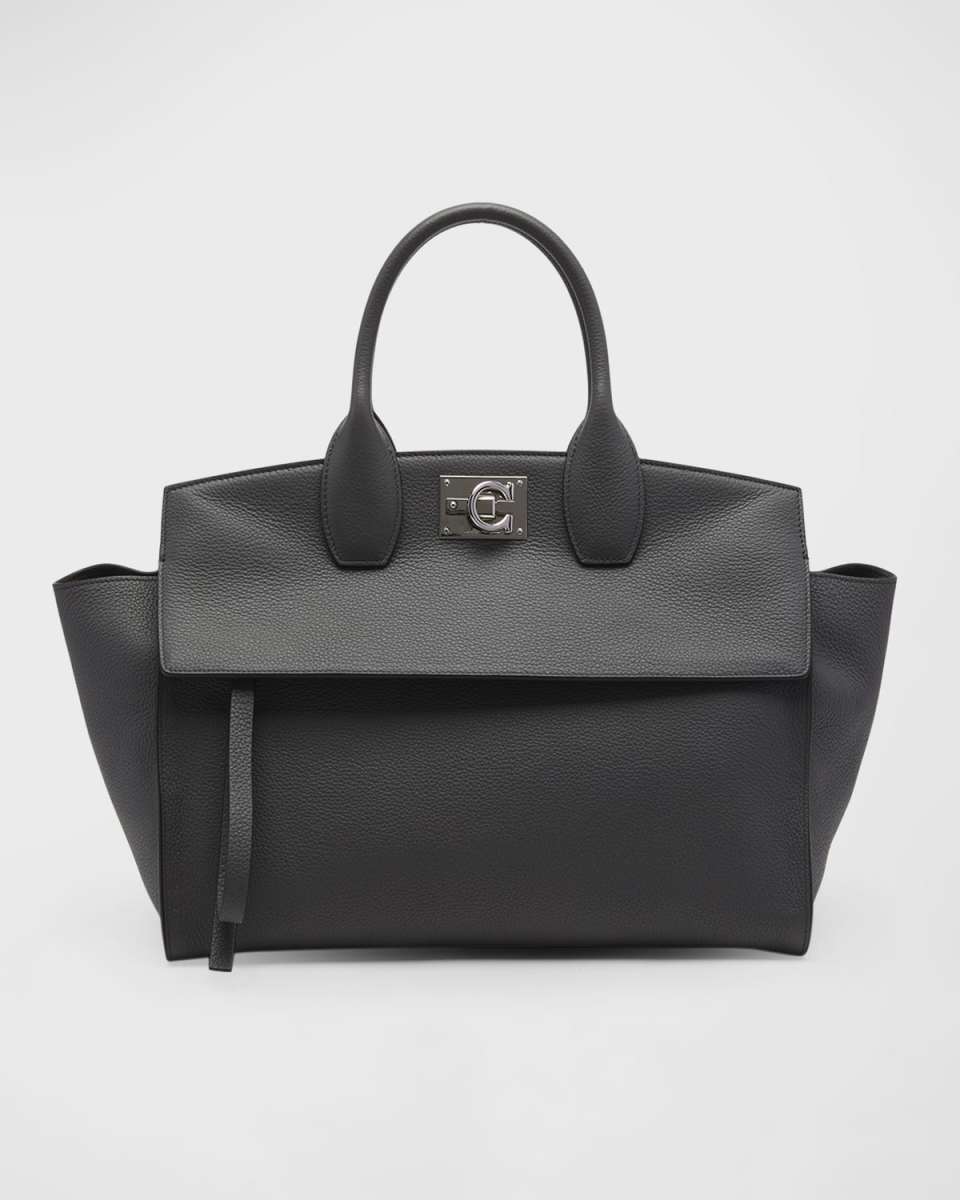 The Studio Soft Large Leather Top-Handle Bag
