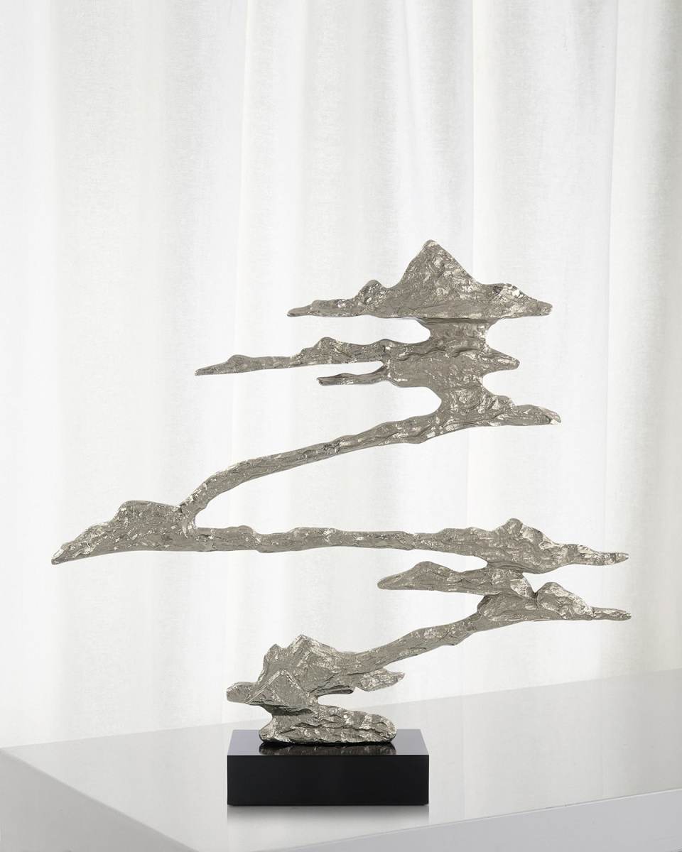 Floating Island Enameled Nickel Sculpture