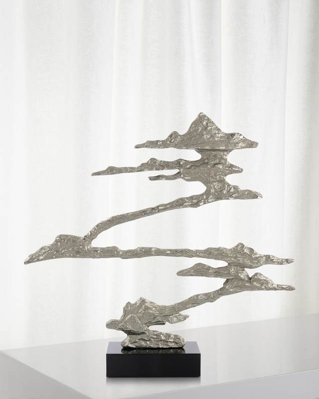 Floating Island Enameled Nickel Sculpture