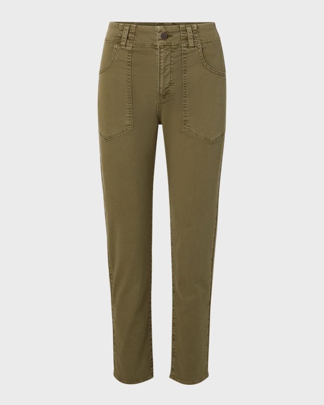 Arya Straight-Leg Cropped Pants