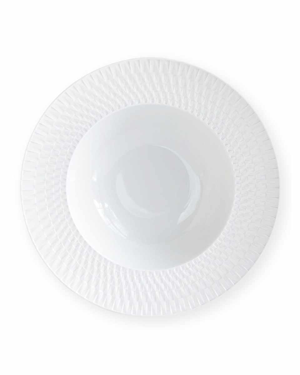 Twist White Rim Soup Plate