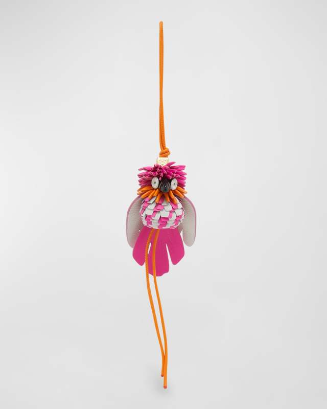 x Paula's Ibiza Exotic Bird Charm in Leather