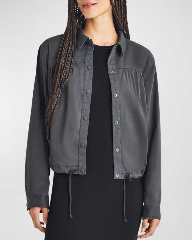 Caroline Elastic-Waist Blouson Jacket