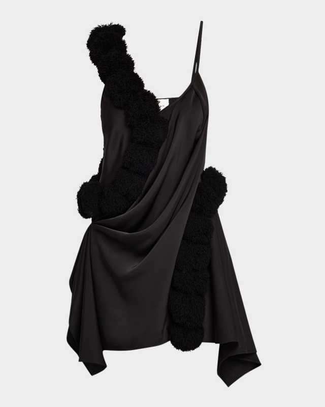 Balbina Draped Pom Pom Dress