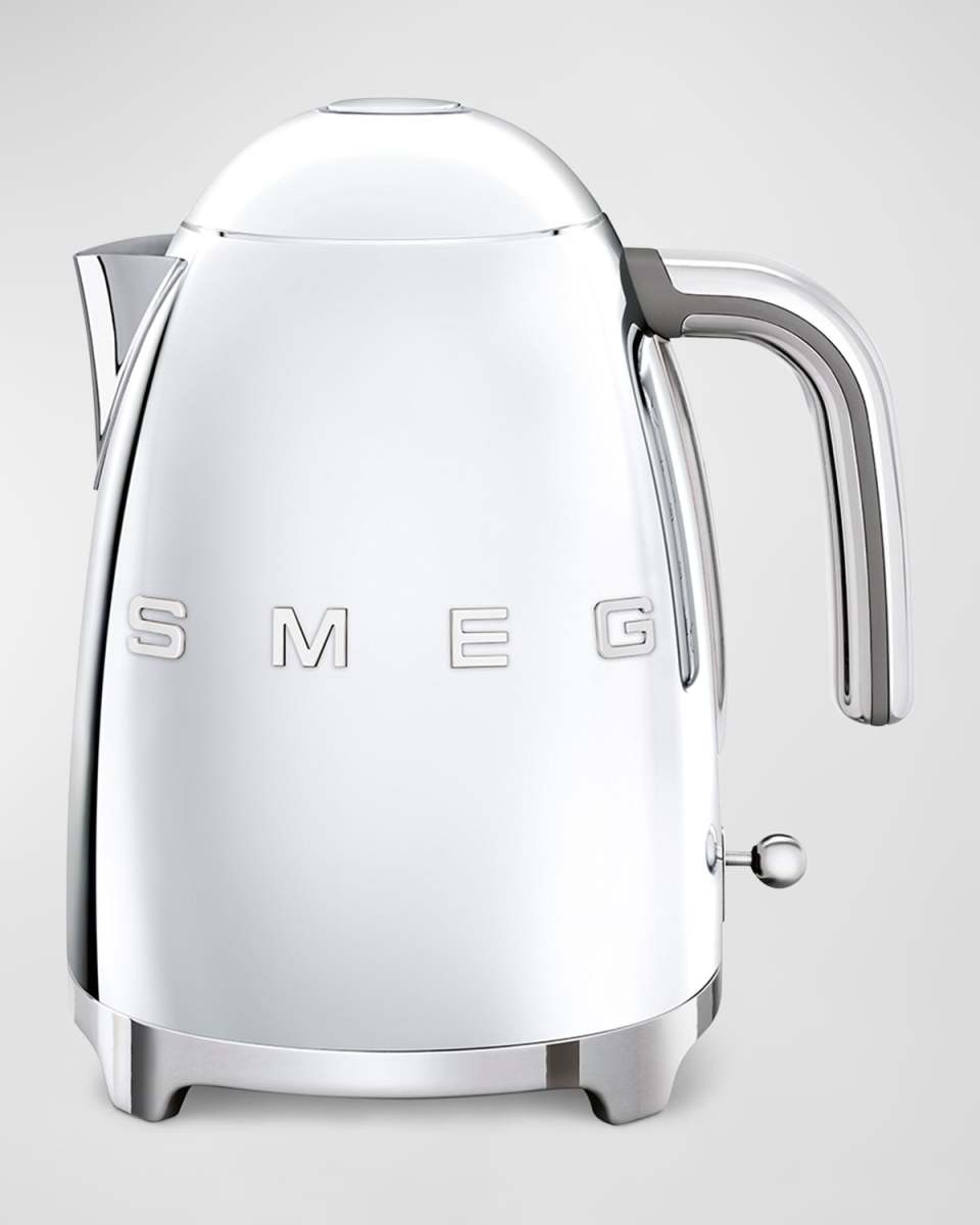 Metallic Retro-Style Electric Kettle