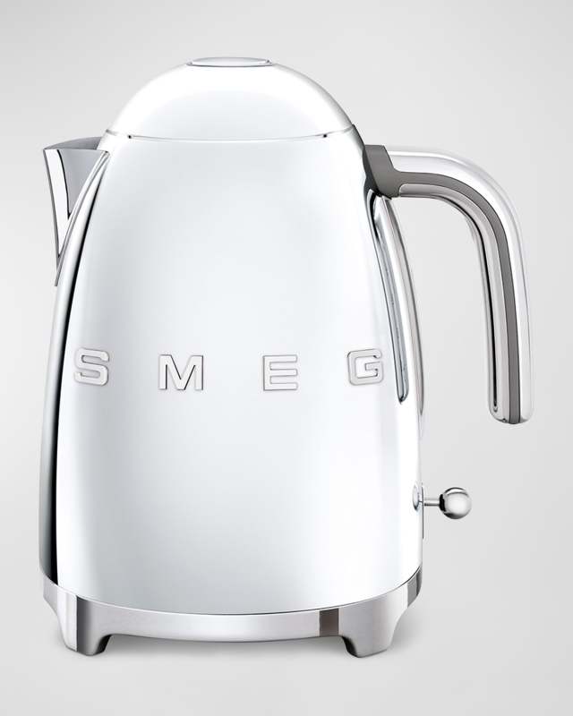 Metallic Retro-Style Electric Kettle
