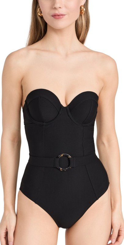 STYLEST DreamSculpt Underwire Retro One Piece Caviar Black