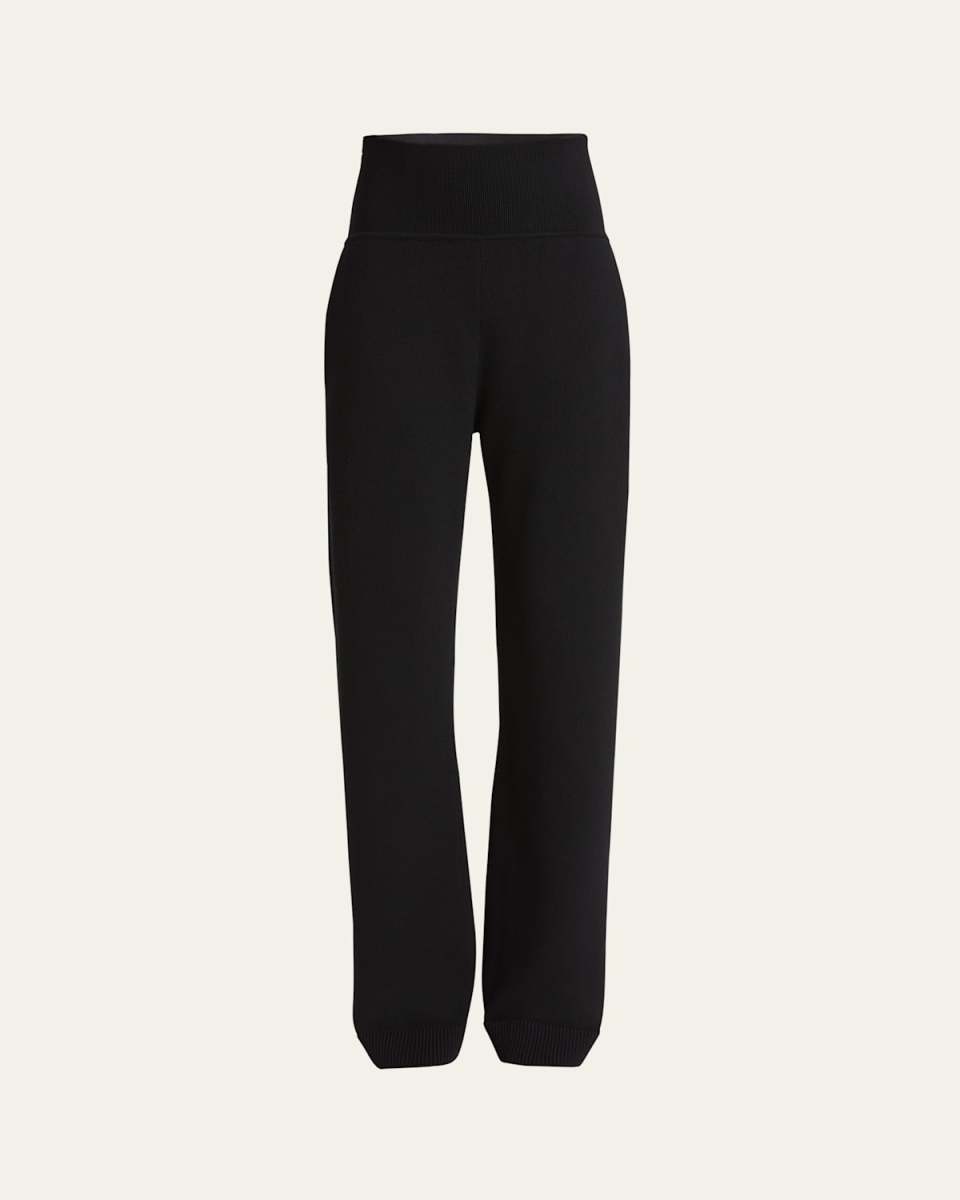 High Waisted Wool Trousers