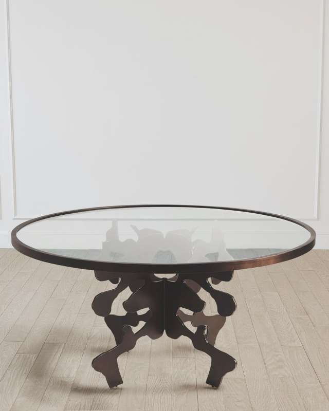 Ink Blot Bronze 60" Dining Tab