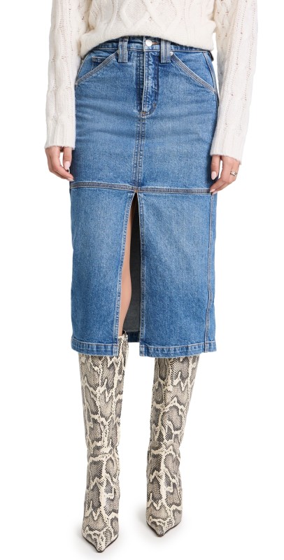 A. L.C. Alden Skirt Medium Wash