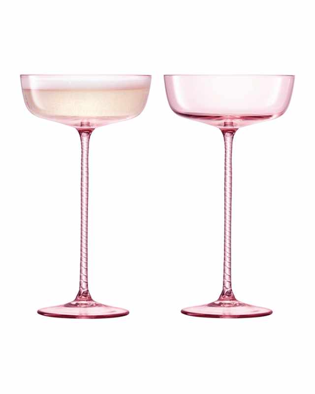 Theatre Champagne Saucer Glasses, Set of 2