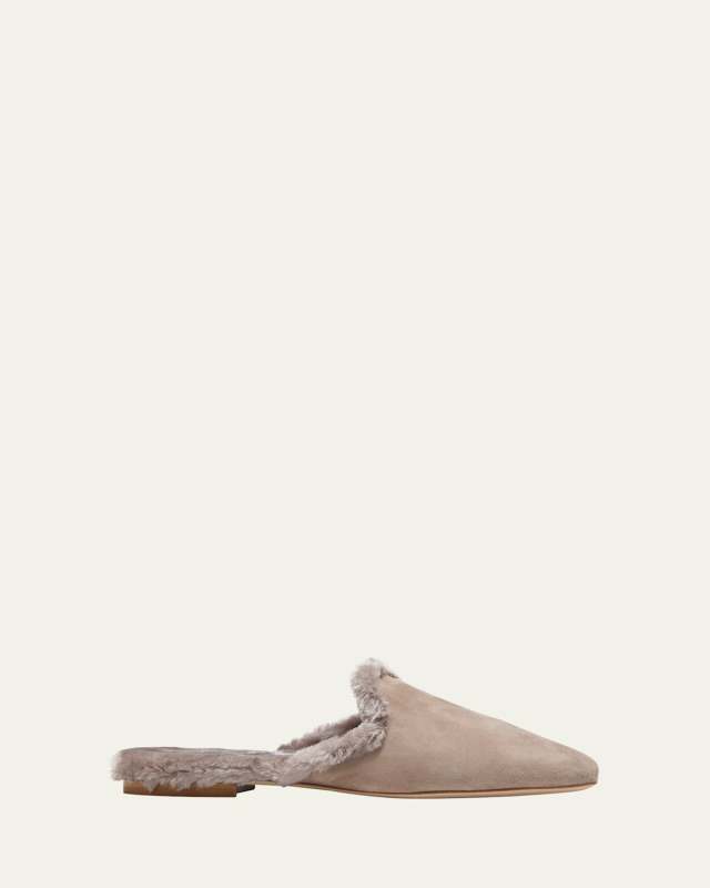 Suede & Faux Fur Slipper