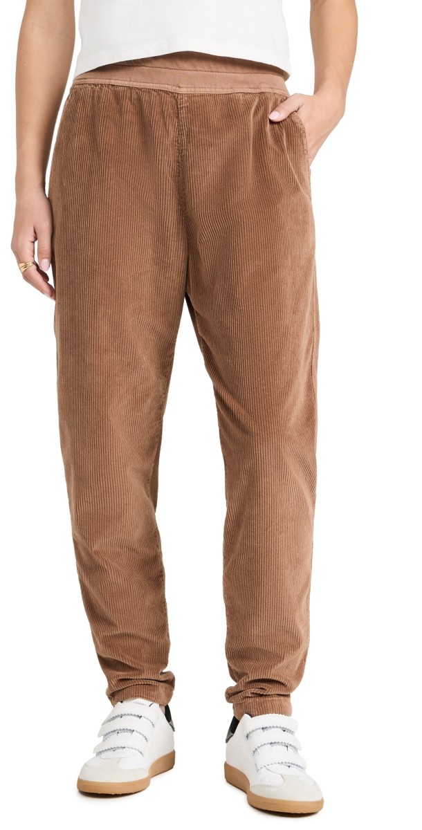 James Perse Jumbo Cord Relaxed Fit Chino Pants Chestnut Pigment