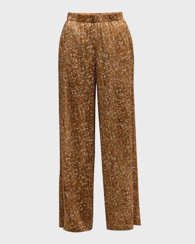 Riverside Straight-Leg Silk Twill Pants