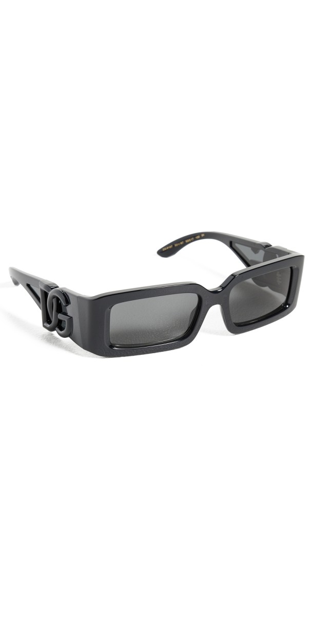 Dolce & Gabbana DG6197 Rectangular Sunglasses Black