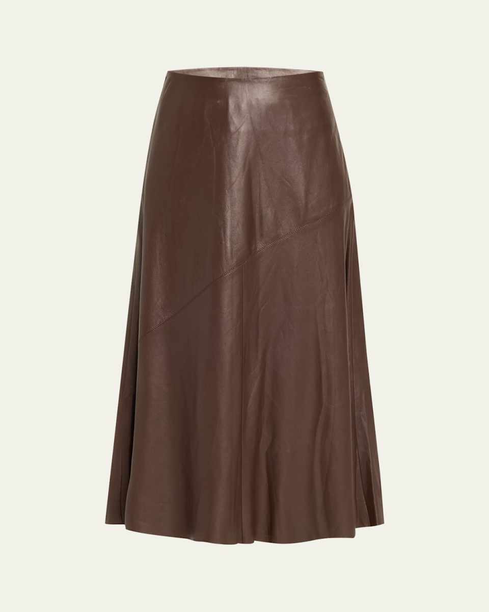 Glove Leather A-Line Maxi Skirt