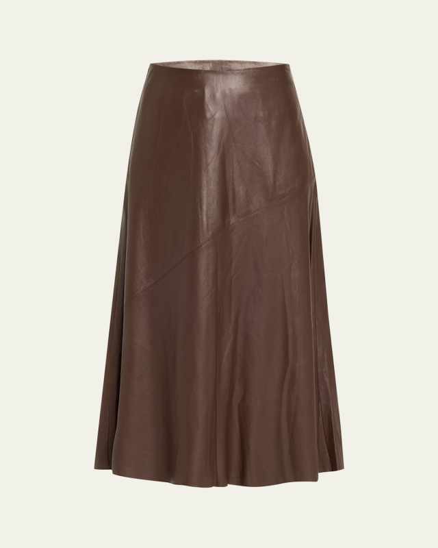 Glove Leather A-Line Maxi Skirt