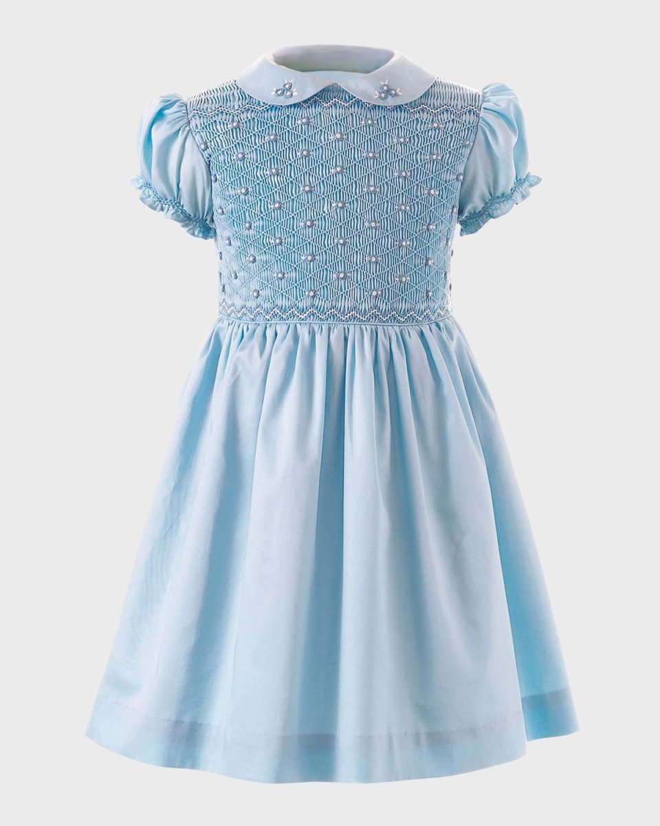 Girl's Rose Smocked Dress, Size 3-10
