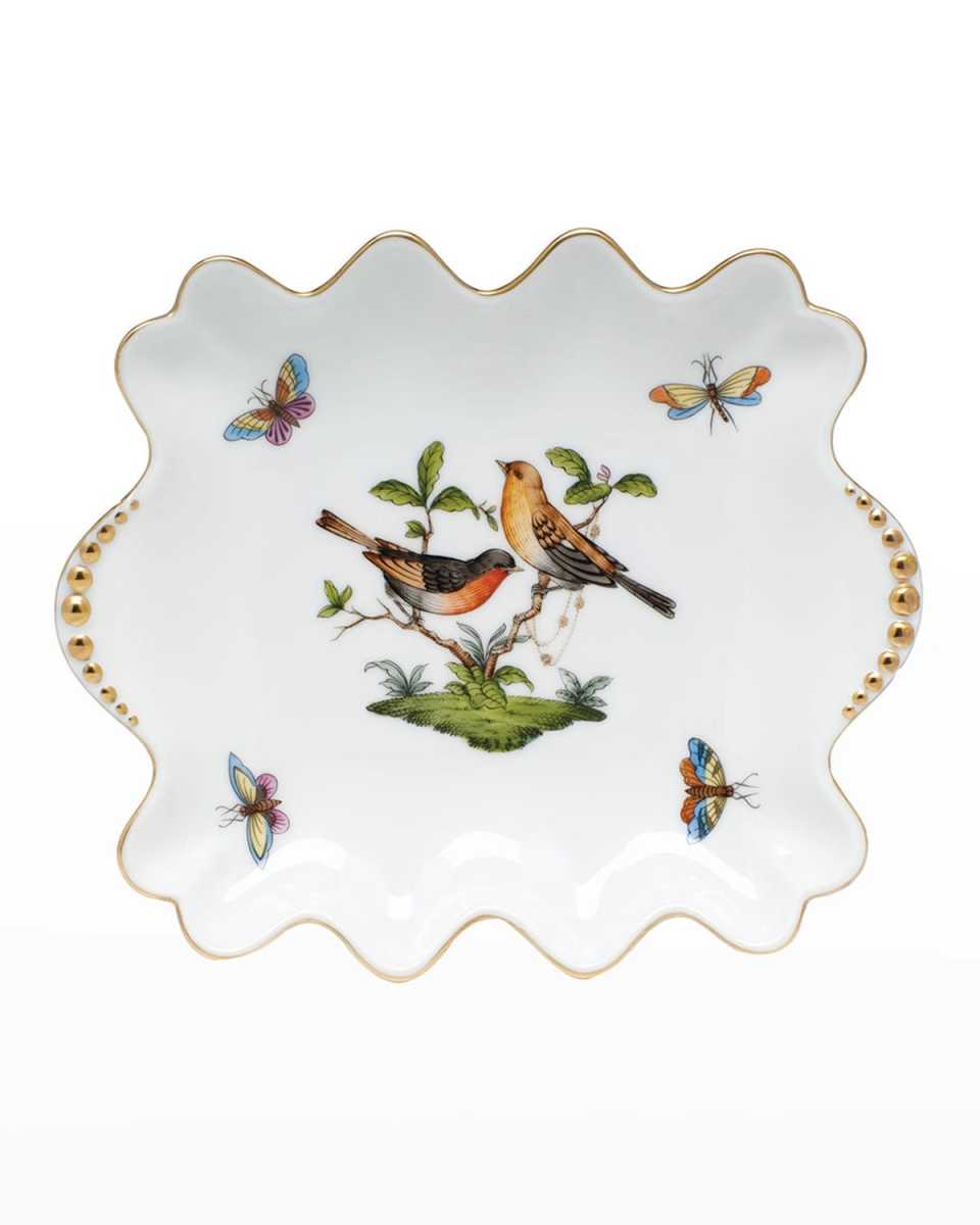 Rothschild Bird Small Dish with Pearly Handles