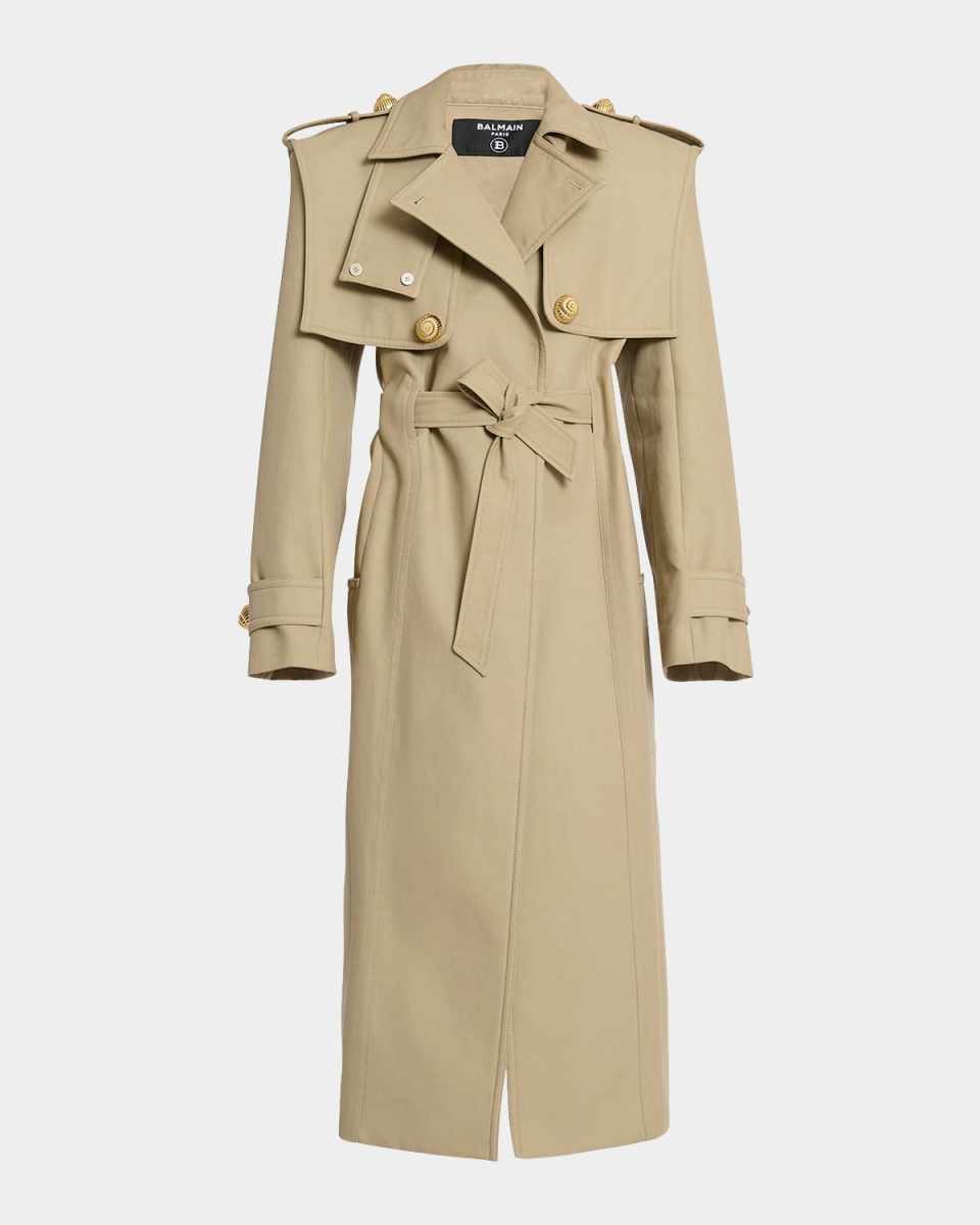 Tailored Cotton Trench Coat