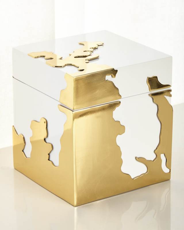 Morphed Gold Stainless Steel Box