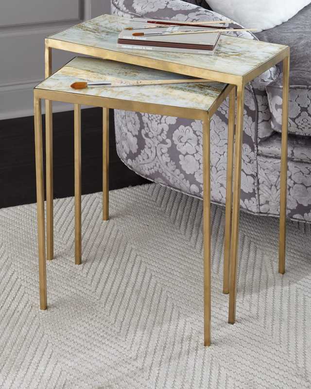 Lustrous Sky Nesting Tables