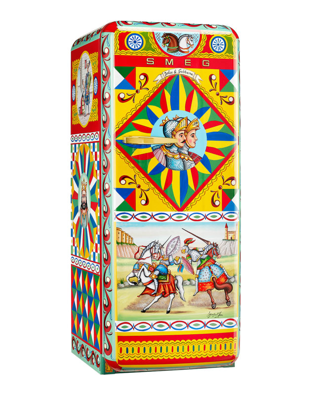 Dolce Gabbana x SMEG Jousting Paladins Refrigerator