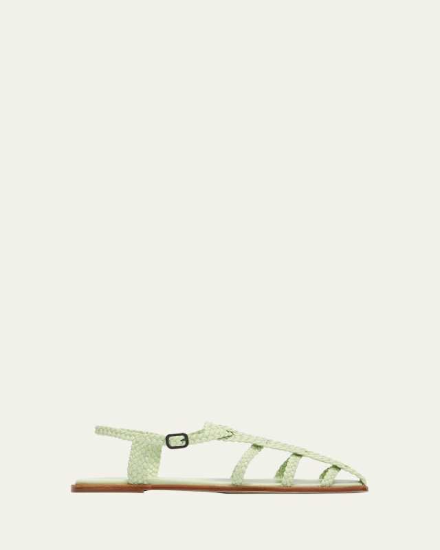 Galdana Braided Leather Fisherman Sandals