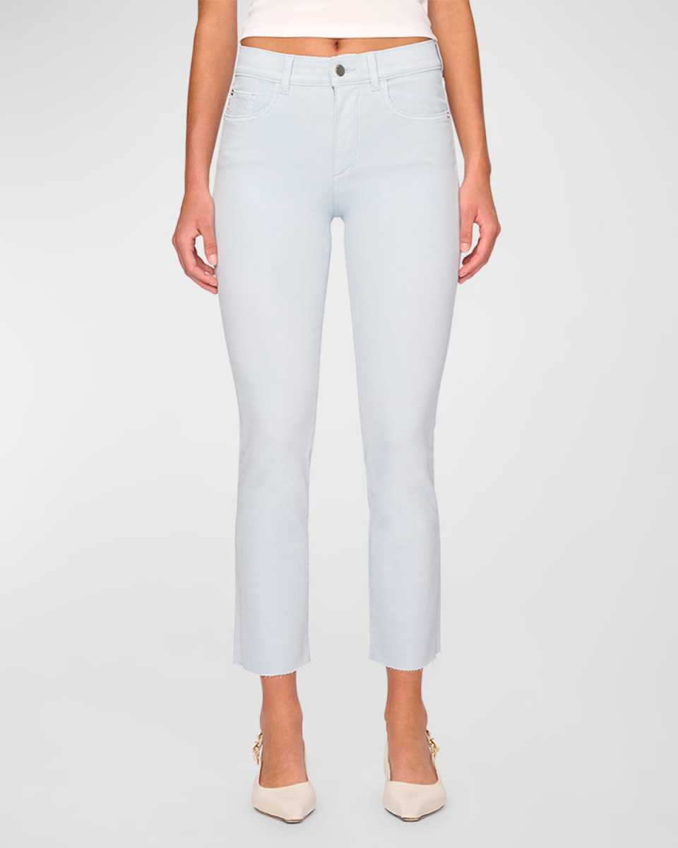 Mara Straight Mid-Rise Instasculpt Ankle Jeans