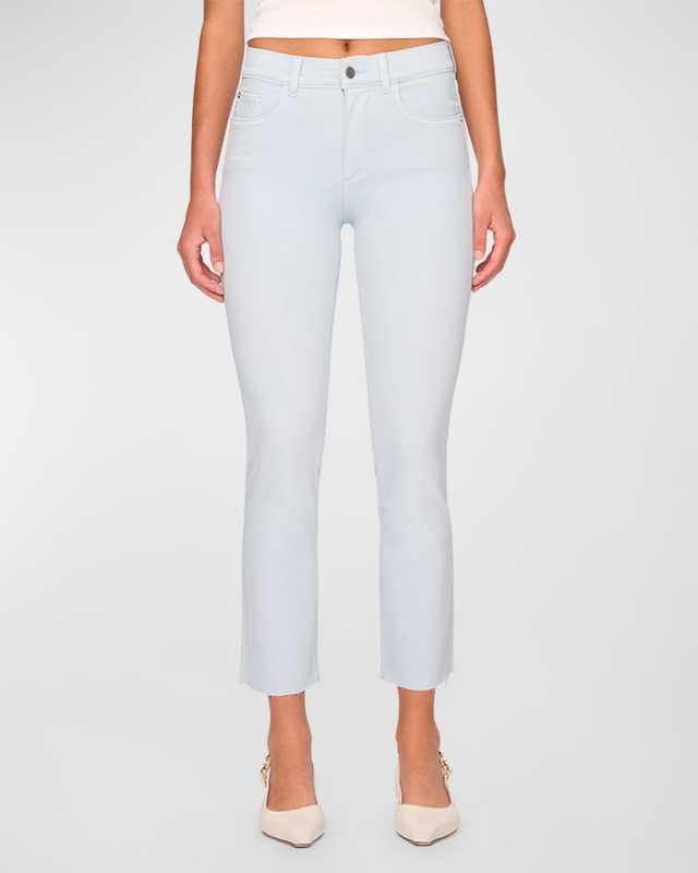 Mara Straight Mid-Rise Instasculpt Ankle Jeans