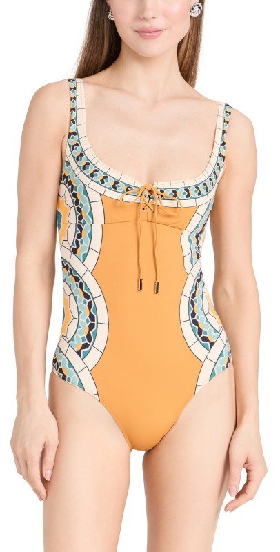 La DoubleJ Sleeveless Sunset One Piece Mudejar Placée