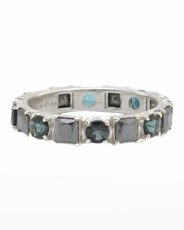New World Hematite & Tourmaline Stack Band, Size