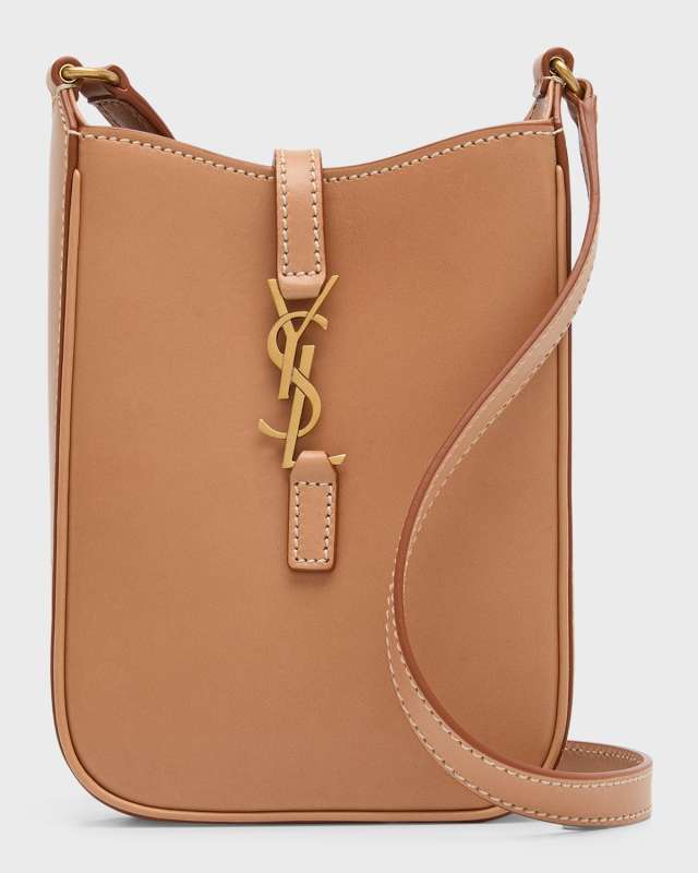 Le 5 A 7 North-South Leather Shoulder Bag
