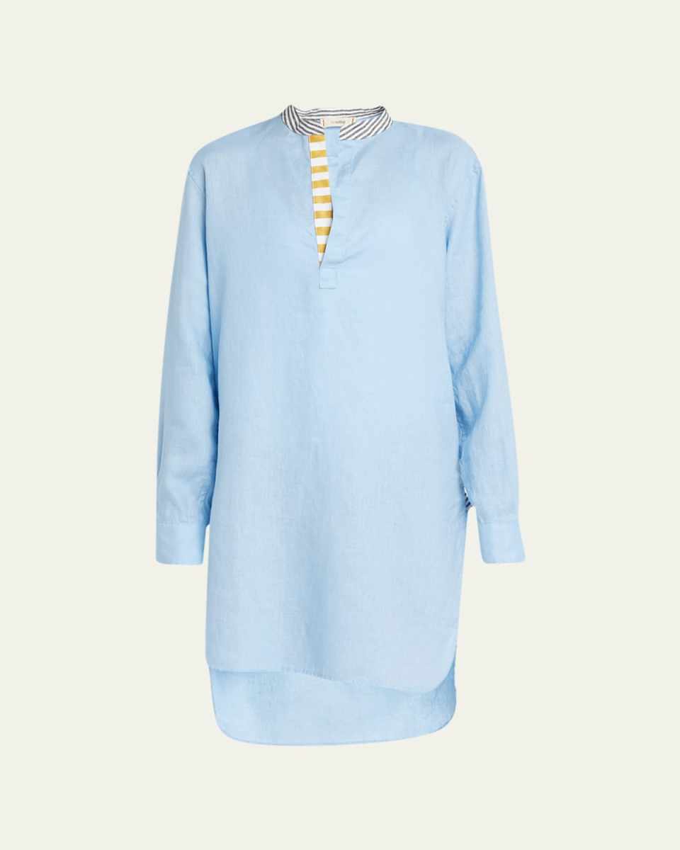 Classic High-Low Tunic Shirtdress