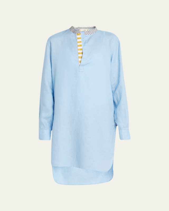Classic High-Low Tunic Shirtdress