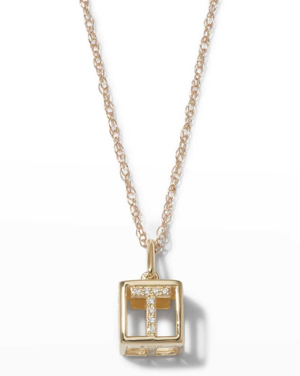 Diamond Baby Block Necklace
