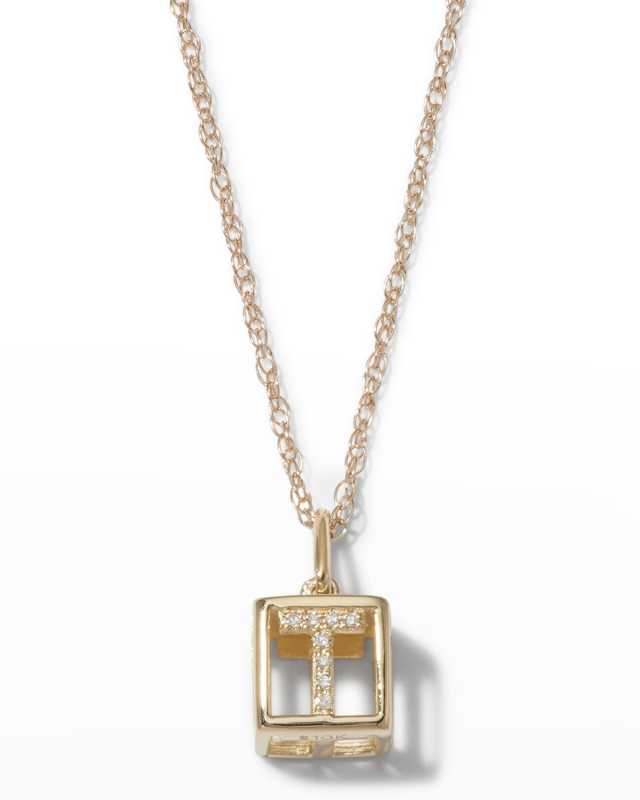 Diamond Baby Block Necklace