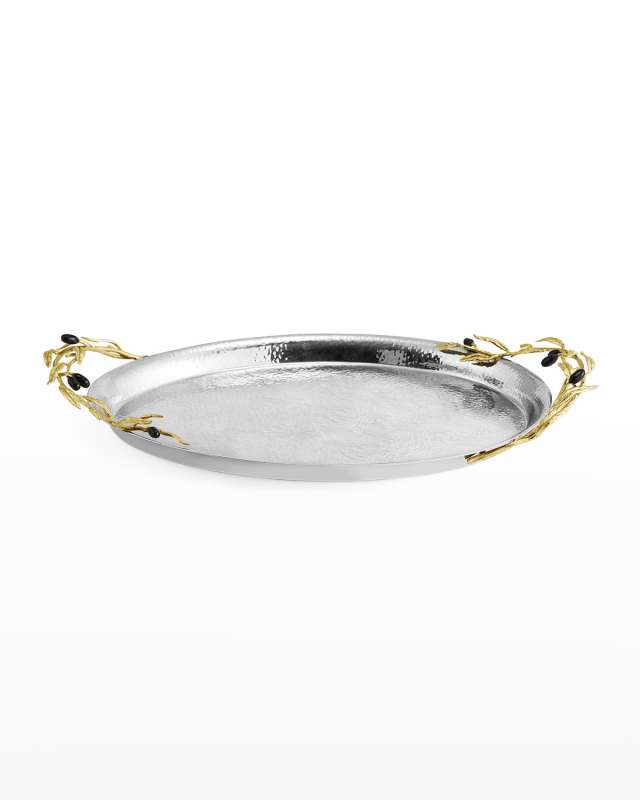 Olive Branch 22" Serving Tray