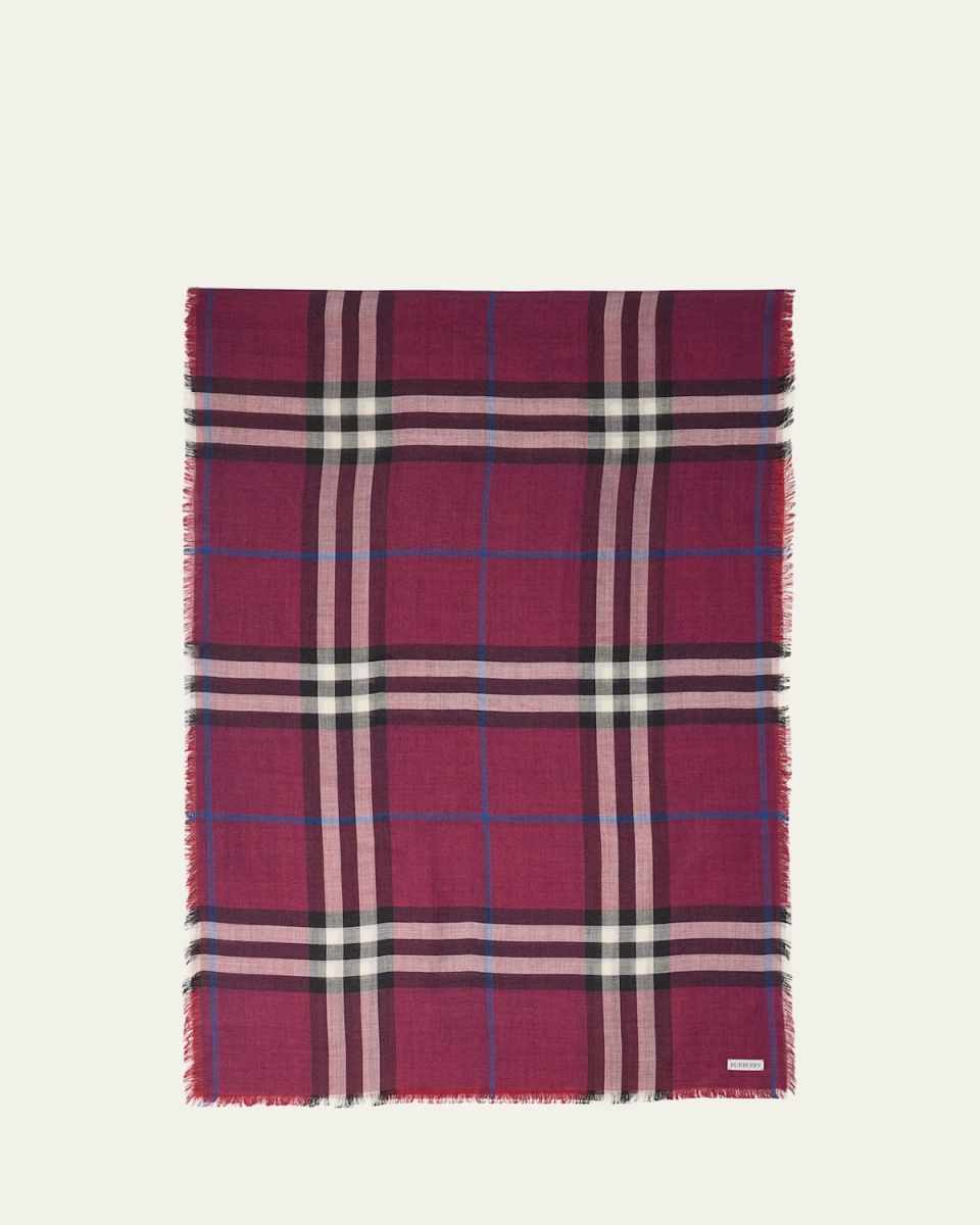 Crystal Strawberry Print Silk Square Scarf