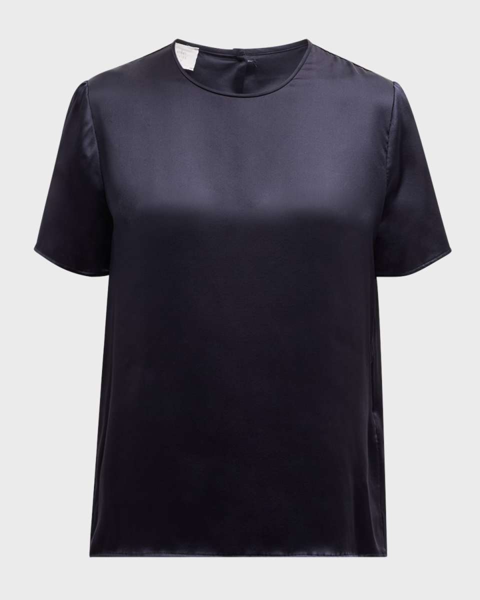 Crewneck Silk Shirt