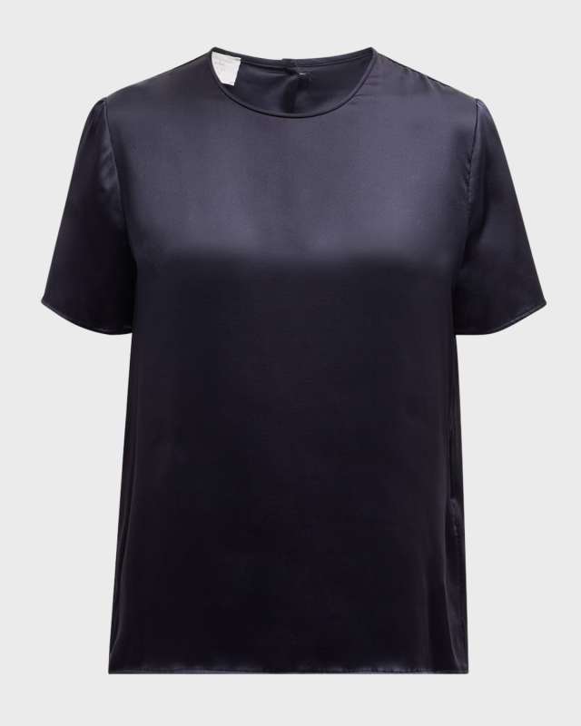 Crewneck Silk Shirt