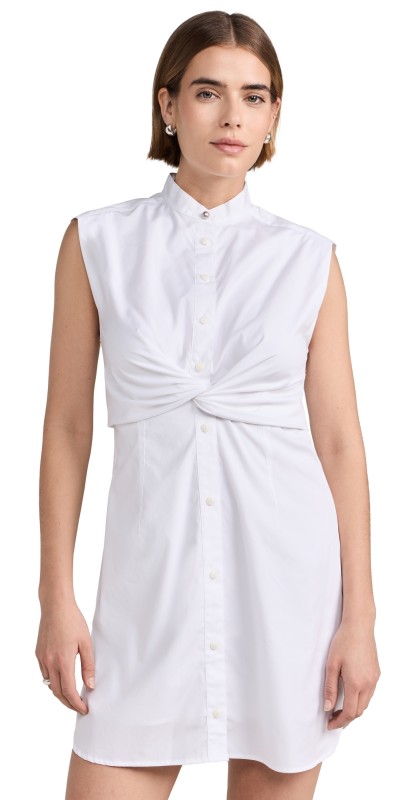 rag & bone Louisa Cotton Poplin Dress White