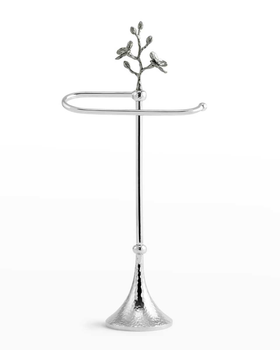 Black Orchid Fingertip Towel Stand
