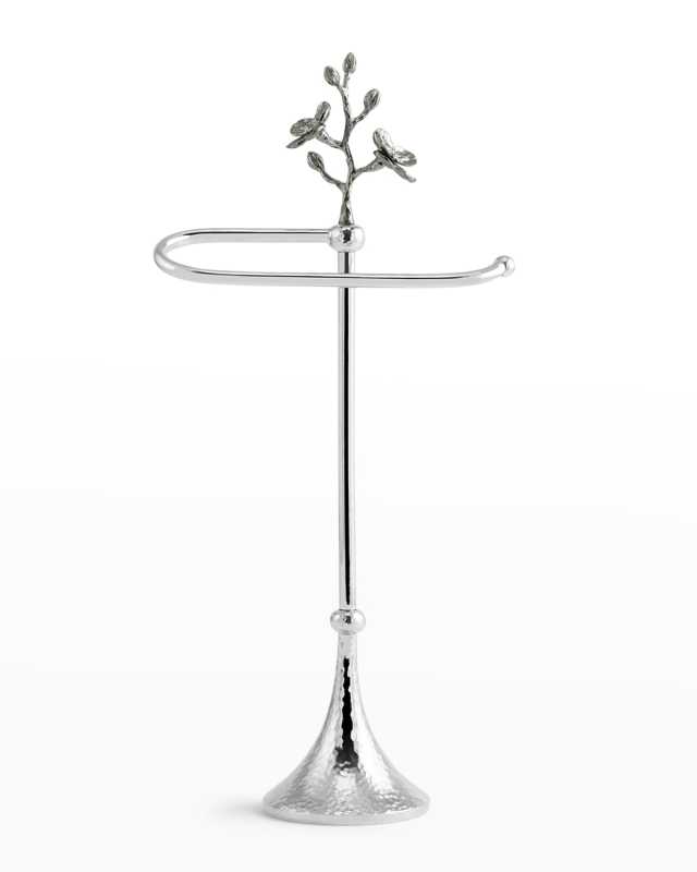 Black Orchid Fingertip Towel Stand